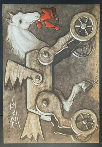 Tarnowski Teatr (1980s) Original Polish Theater Poster 26.5x38.5