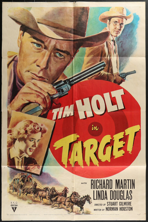 Target (1952) Original Western Movie Poster Folded 27x41