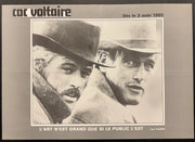 Butch Cassidy and the Sundance Kid (1985 CAC Voltaire) Poster Folded 15.75x22.75