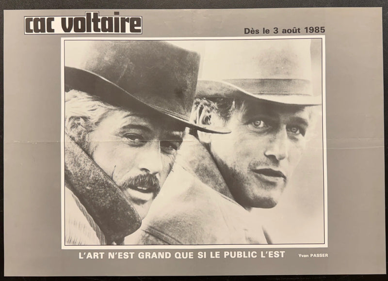 Butch Cassidy and the Sundance Kid (1985 CAC Voltaire) Poster Folded 15.75x22.75