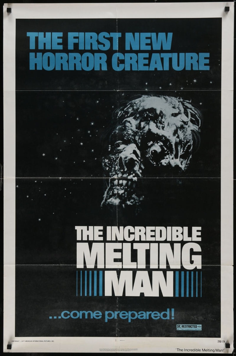 The Incredible Melting Man (1977) Original Movie Poster Folded 27x41