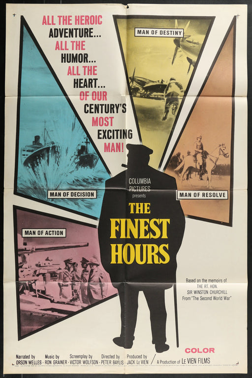 The Finest Hours (1964) Original Movie Poster Folded 27x41