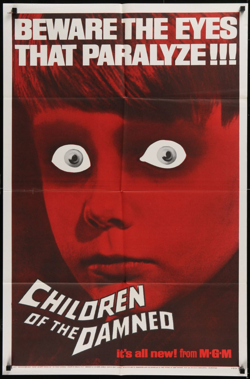 Children of the Damned (1964) Original Movie Poster Folded 27x41