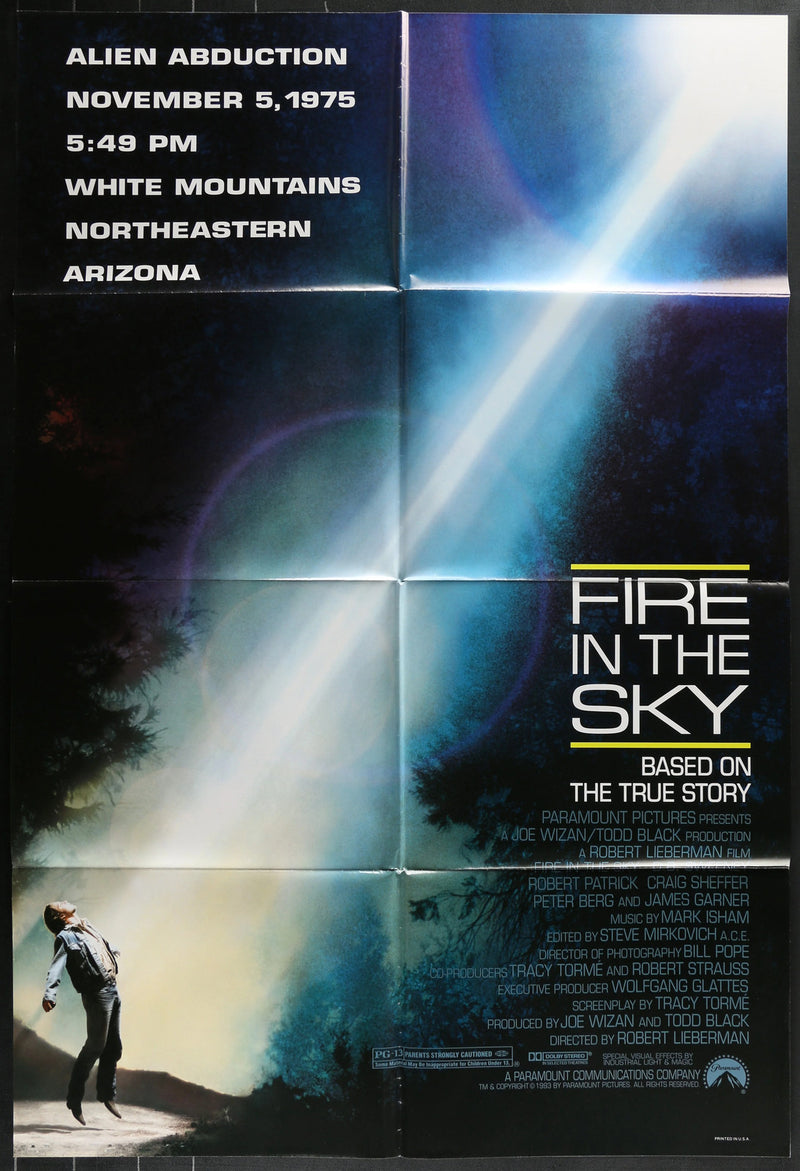 Fire in the Sky (1993) Original Movie Poster Folded 27x41