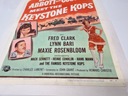 Abbott & Costello Meet the Keystone Kops (1955) Insert Poster 14x36 Linenbacked