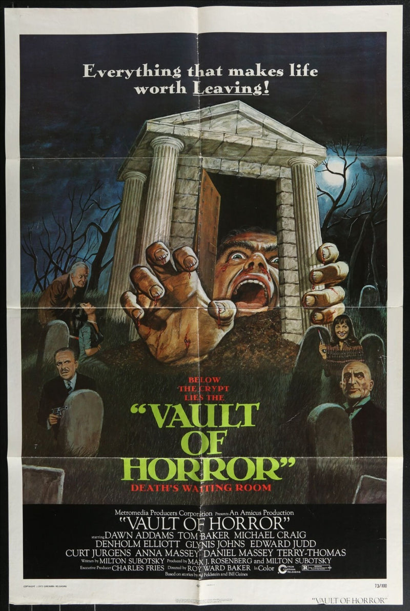 The Vault of Horror (1973) Original Movie Poster Folded 27x41