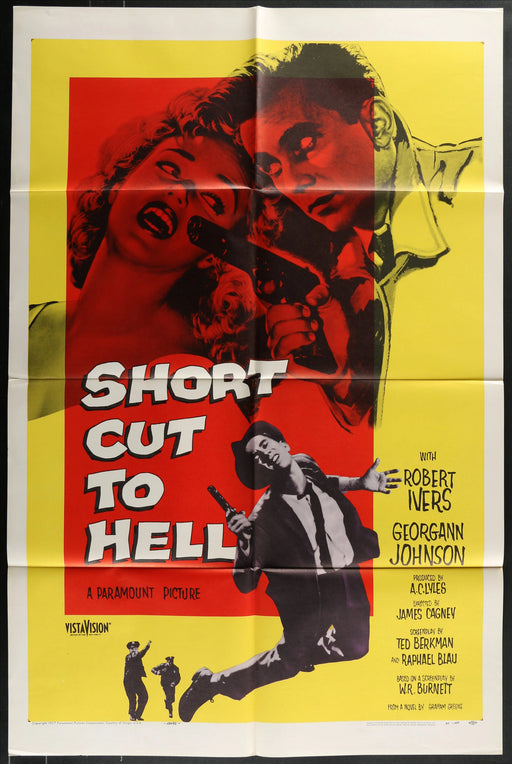 Short Cut to Hell (1957) Original Thriller Movie Poster Folded 27x41