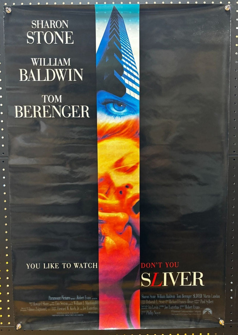 Sliver (1993) Double-Sided, Original Rolled Poster 27x40