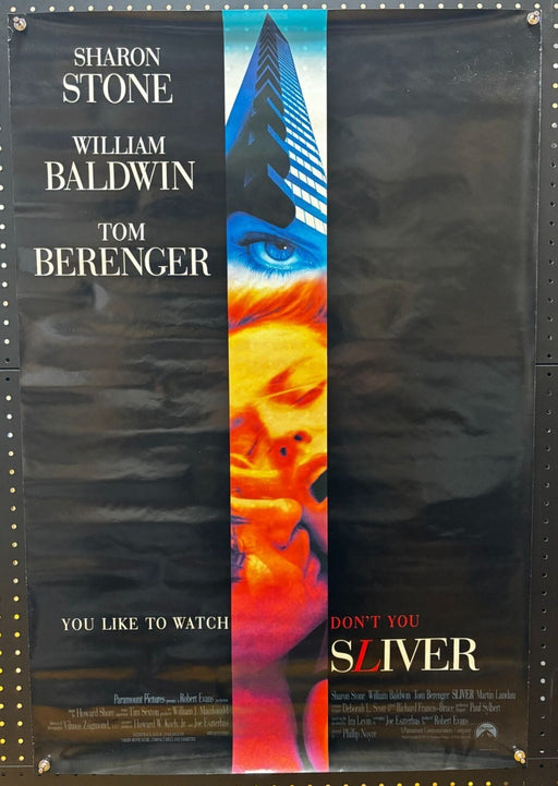 Sliver (1993) Double-Sided, Original Rolled Poster 27x40