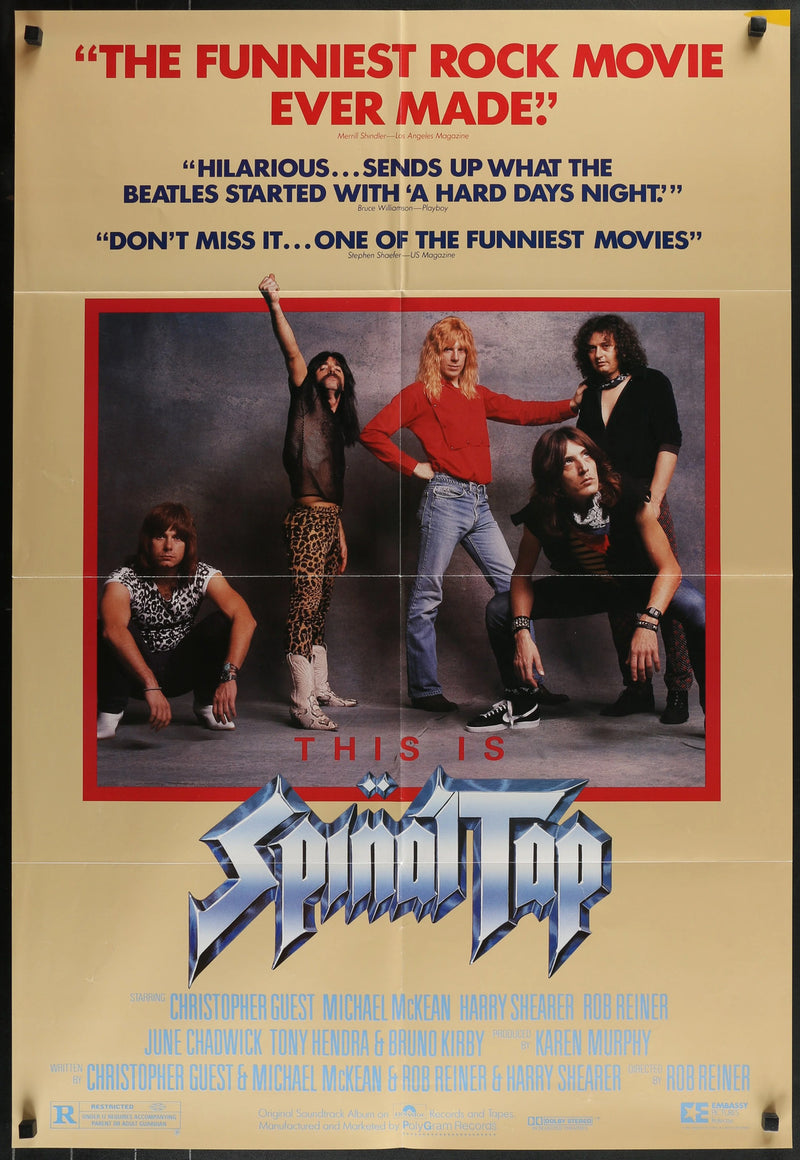 THIS IS SPINAL TAP (1984) Original One Sheet 27x41 Rock Comedy Movie Poster