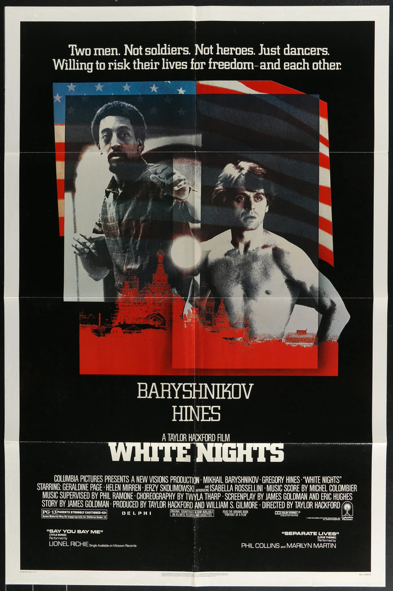 White Nights (1985) Original Movie Poster Folded 27x41