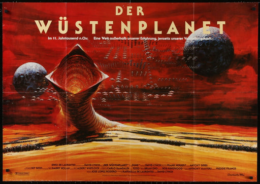 DUNE (1984) Original German AO Movie Poster Folded 33x47