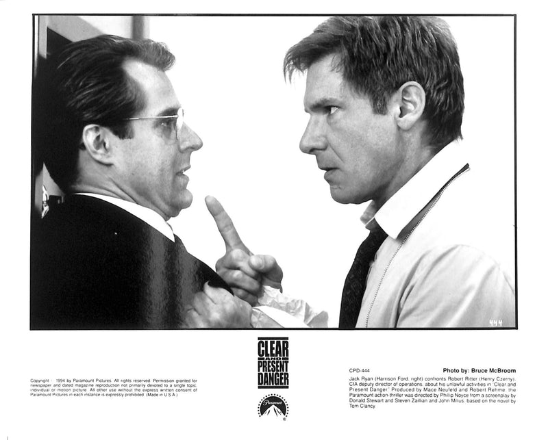 Clear and Present Danger (1994) Movie Still Full Set 8x10