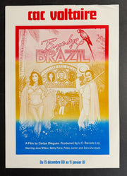 Bye Bye Brazil (1980) CAC Voltaire French Poster Rolled 15.75x22.75