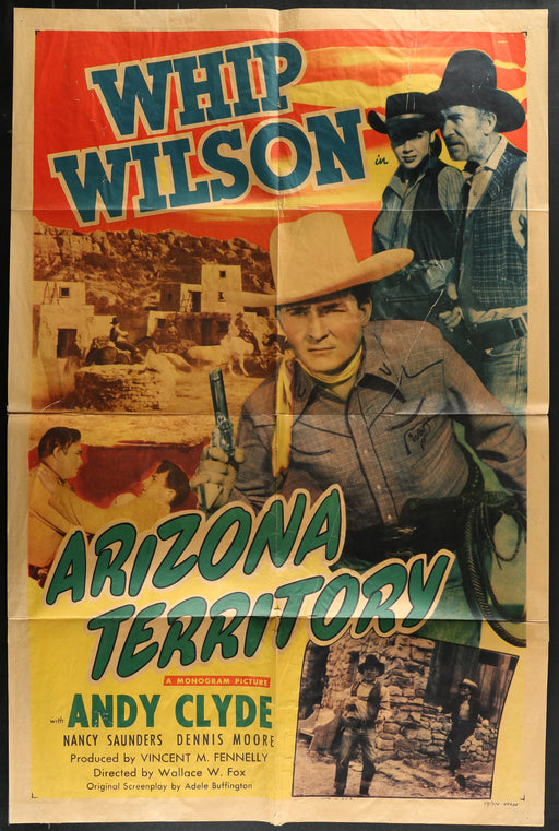 Arizona Territory (1950) Original Movie Poster Folded 27x41