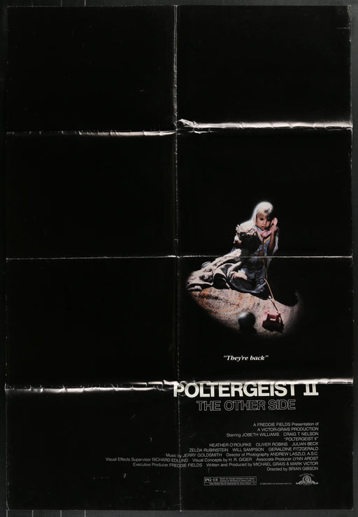 Poltergeist II The Other Side (1986) Original Movie Poster Folded 27x41