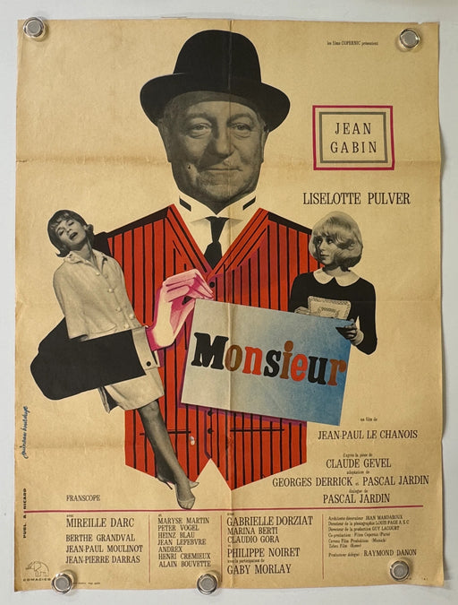 Monsieur (1964) Original French Movie Poster 23x31