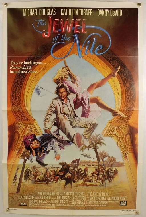 The Jewel of the Nile (1985) Original Movie Poster Folded 27x41