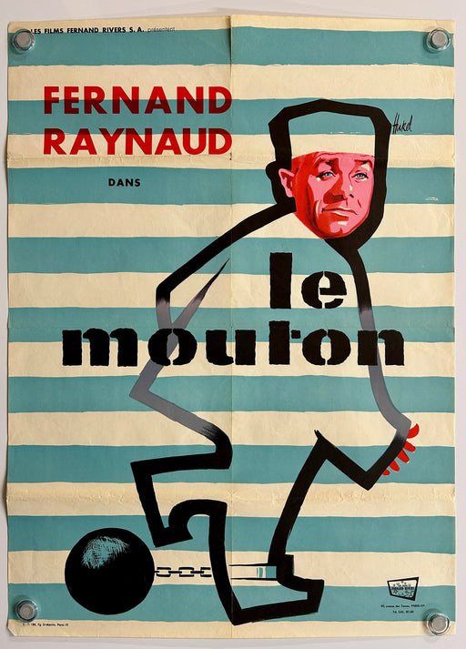 Le Mouton (1960) Original French Movie Poster Folded 23x32