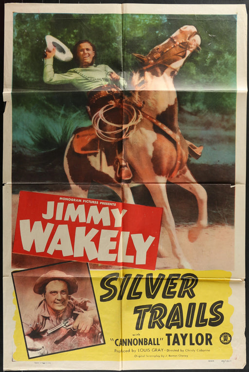 Silver Trails (1948) Original Western Movie Poster F 27x41