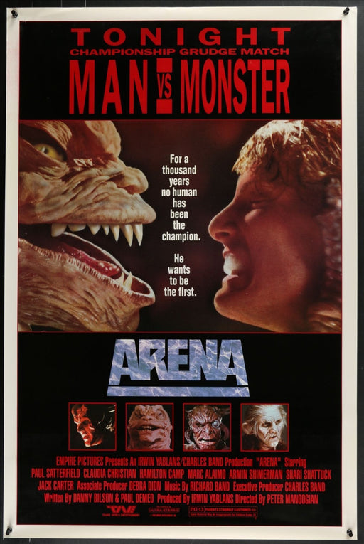 Arena (1989) Original Single-sided Movie Poster Rolled 27x41