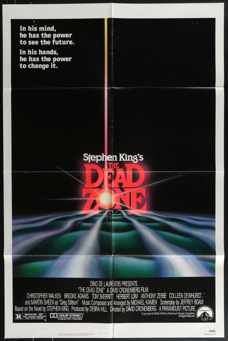 The Dead Zone (1983) Original Movie Poster Folded 27x41