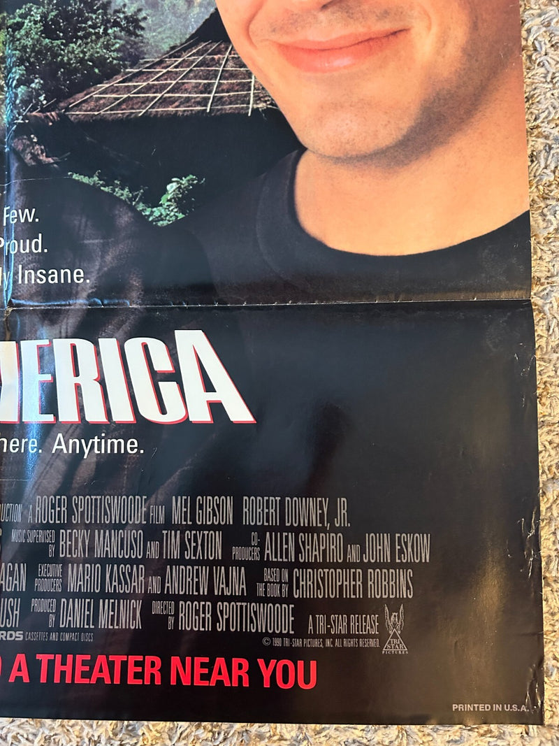 Air America (1990) Original Movie Poster One-Sheet 27x40 Folded Mel Gibson BP71