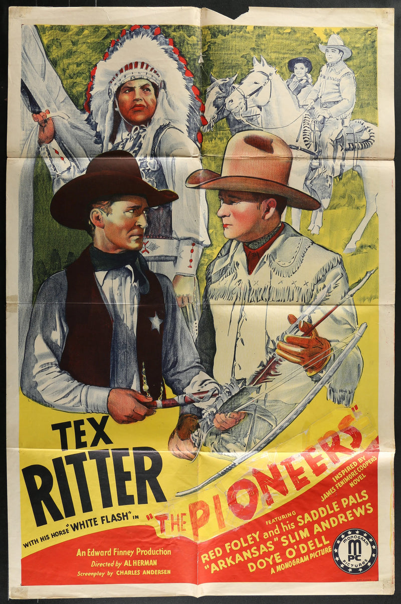 The Pioneers (1941) Original Movie Poster Folded 27x41
