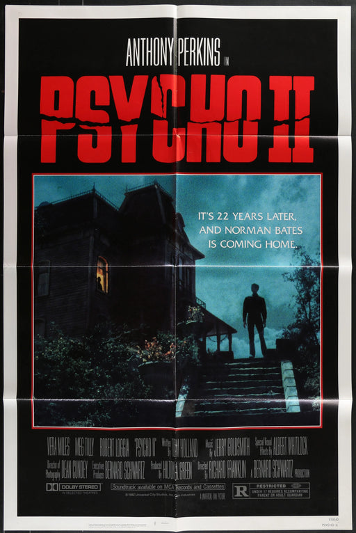 Psycho II (1983) Original Movie Poster Folded 27x41