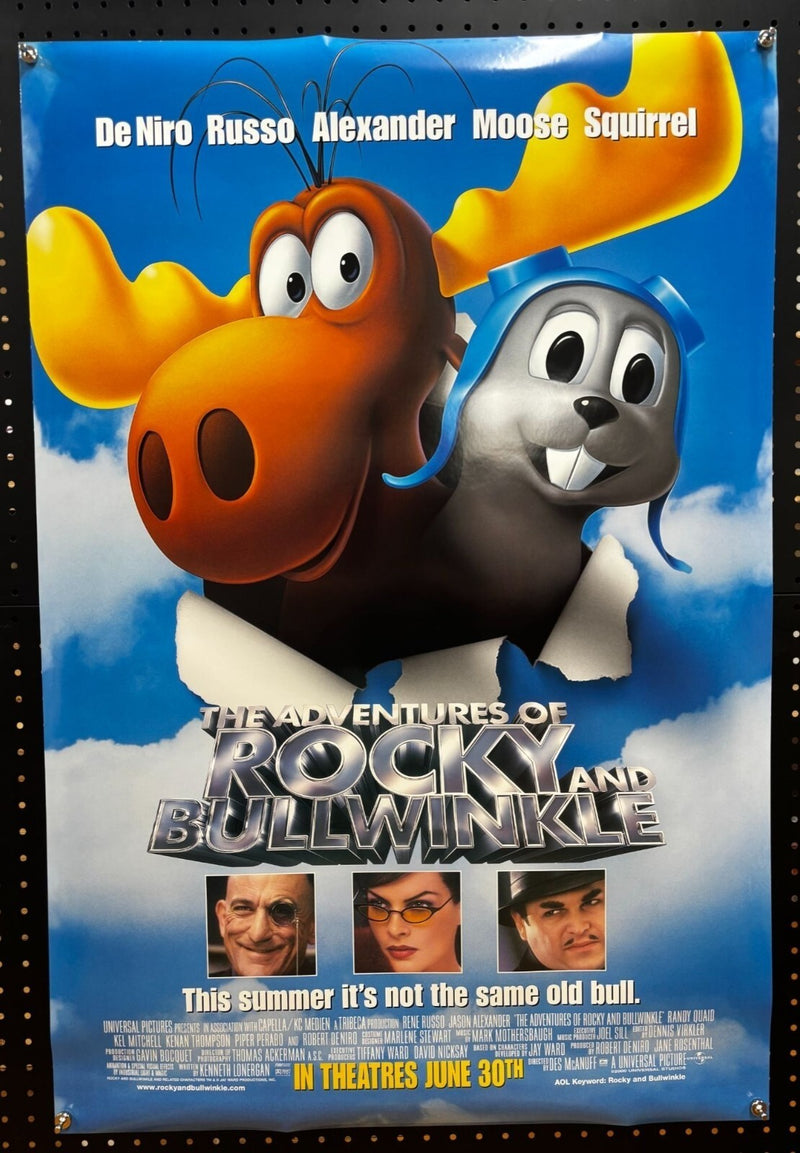 The Adventures of Rocky and Bullwinkle (2000) Original Rolled Poster 27x40