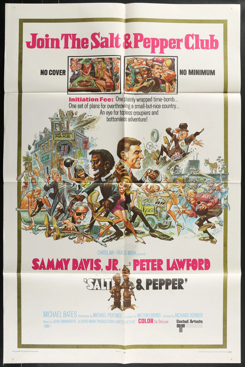 Salt and Pepper (1968) Original Movie Poster Folded 27x41