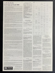 Luis Buñuel (1984) CAC Voltaire Poster 15.75x22.75
