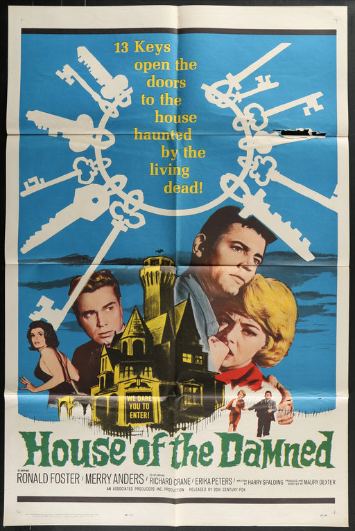 House of the Damned (1963) Original Movie Poster Folded 27x41
