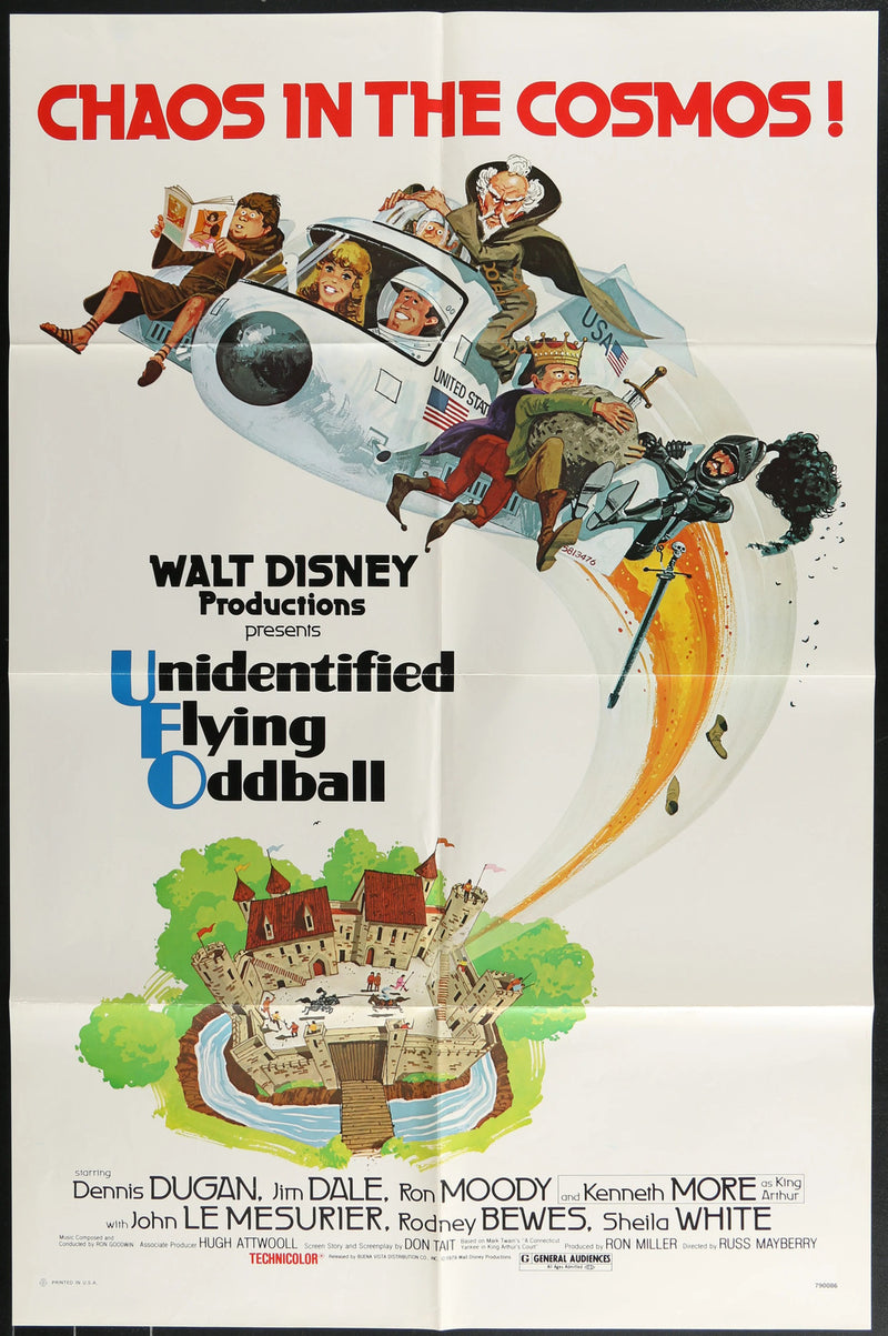 Unidentified Flying Oddball (1979) Orig Movie Poster Folded 27x41