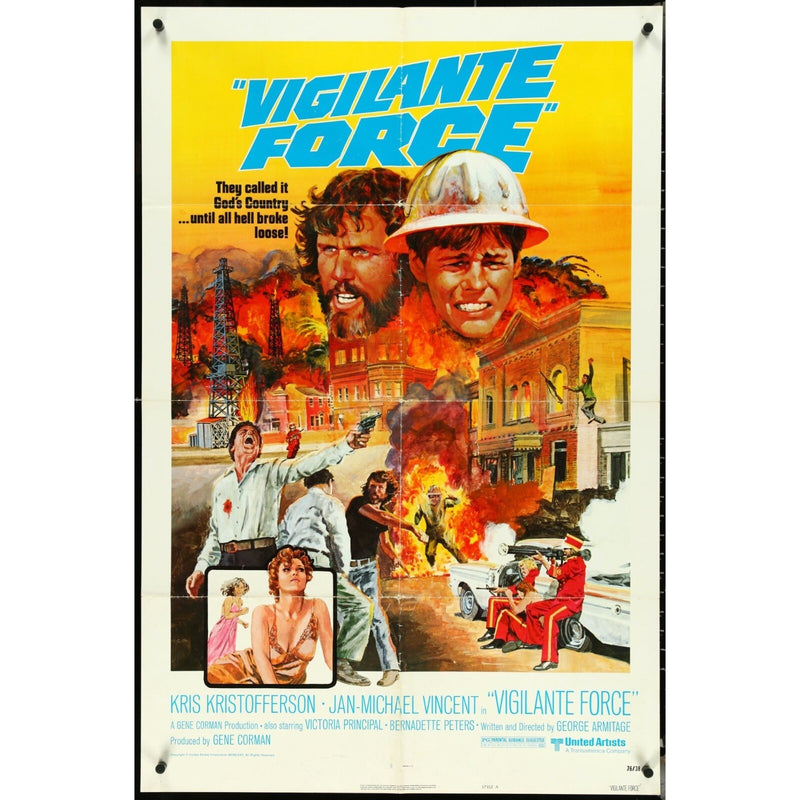 Vigilante Force (1976) Orig. Movie Poster 27x41 Folded Kris Kristofferson EM1A54