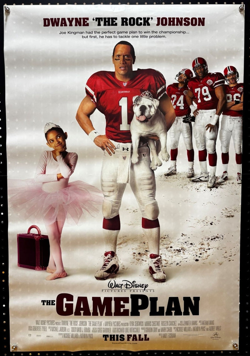 Game Plan (2007) Double-Sided, Original Rolled Poster 27x40