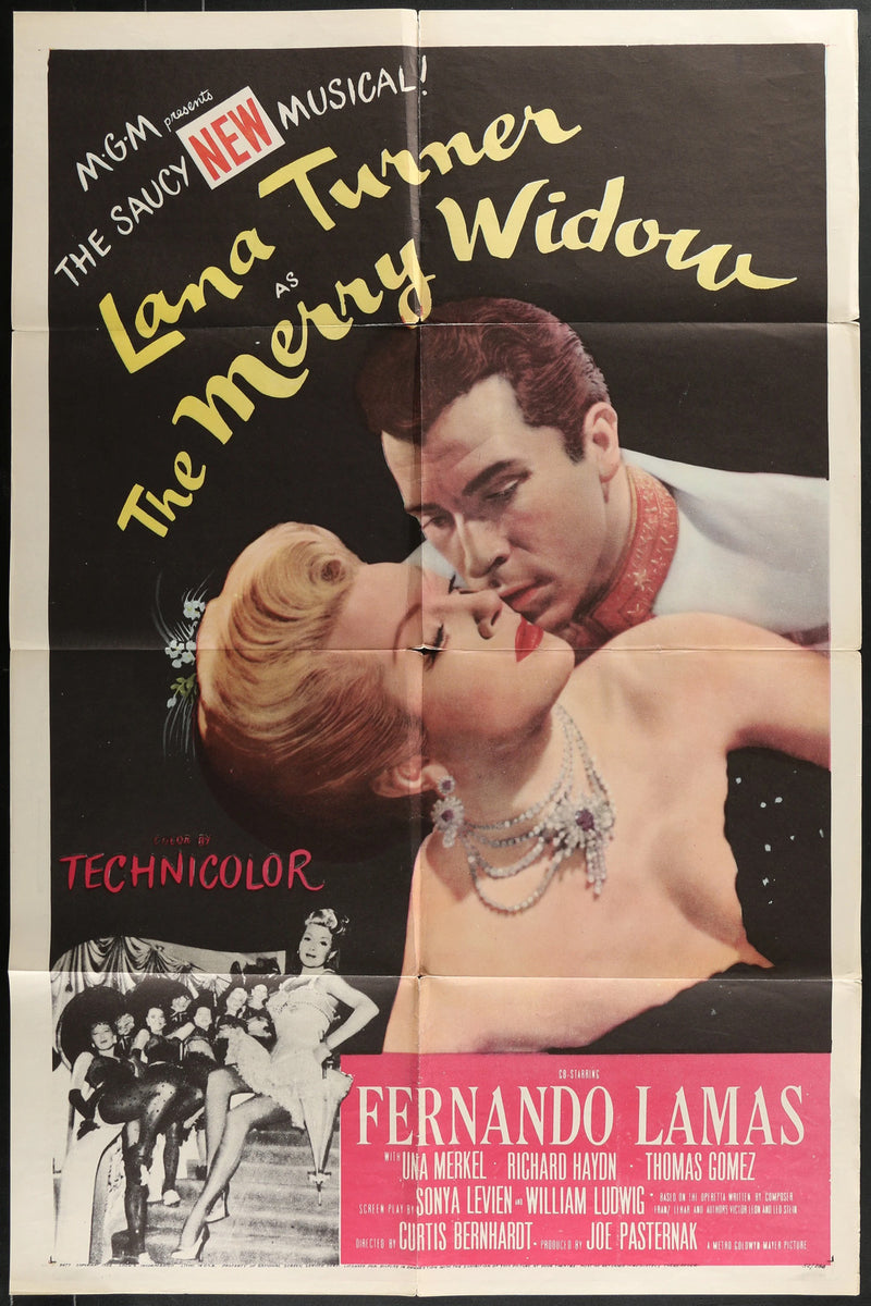 The Merry Widow (1952) Original Movie Poster Folded 27x41