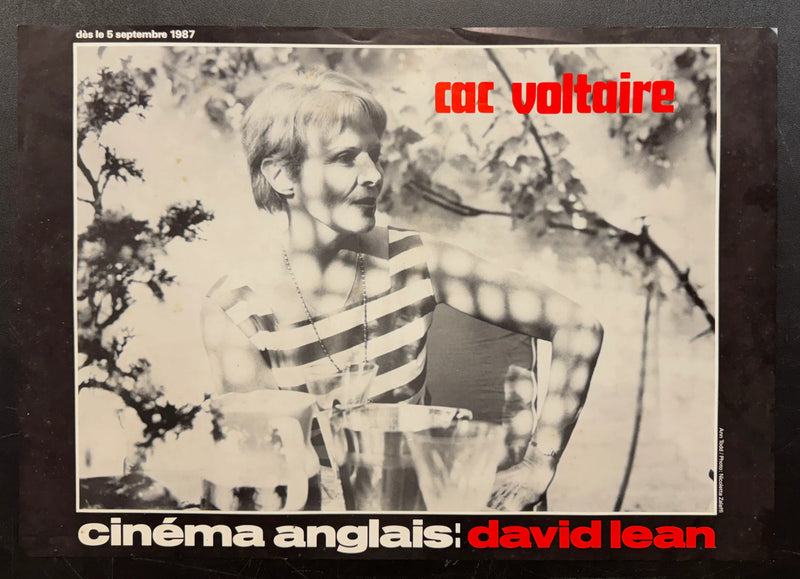 cinéma anglais: David Lean (1987) CAC Voltaire French Poster Rolled 15.75x22.75