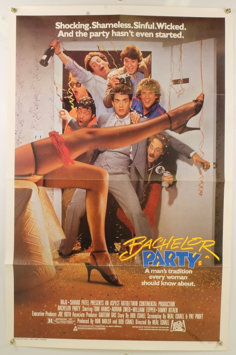 Bachelor Party (1984) Original Movie Poster Folded 27x41