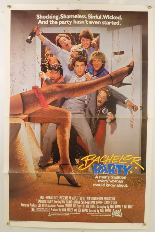 Bachelor Party (1984) Original Movie Poster Folded 27x41