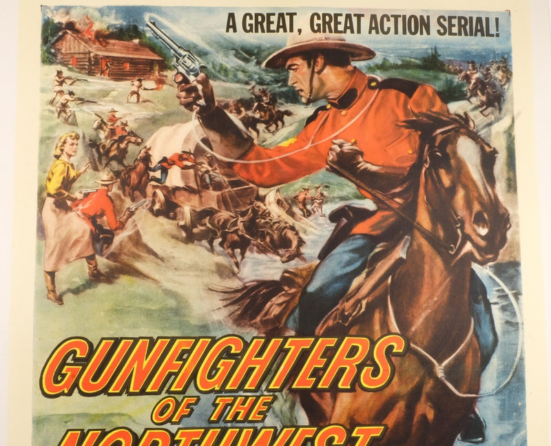 Gunfighters of the Northwest (1954) Linenbacked Restored Columbia Serial Poster