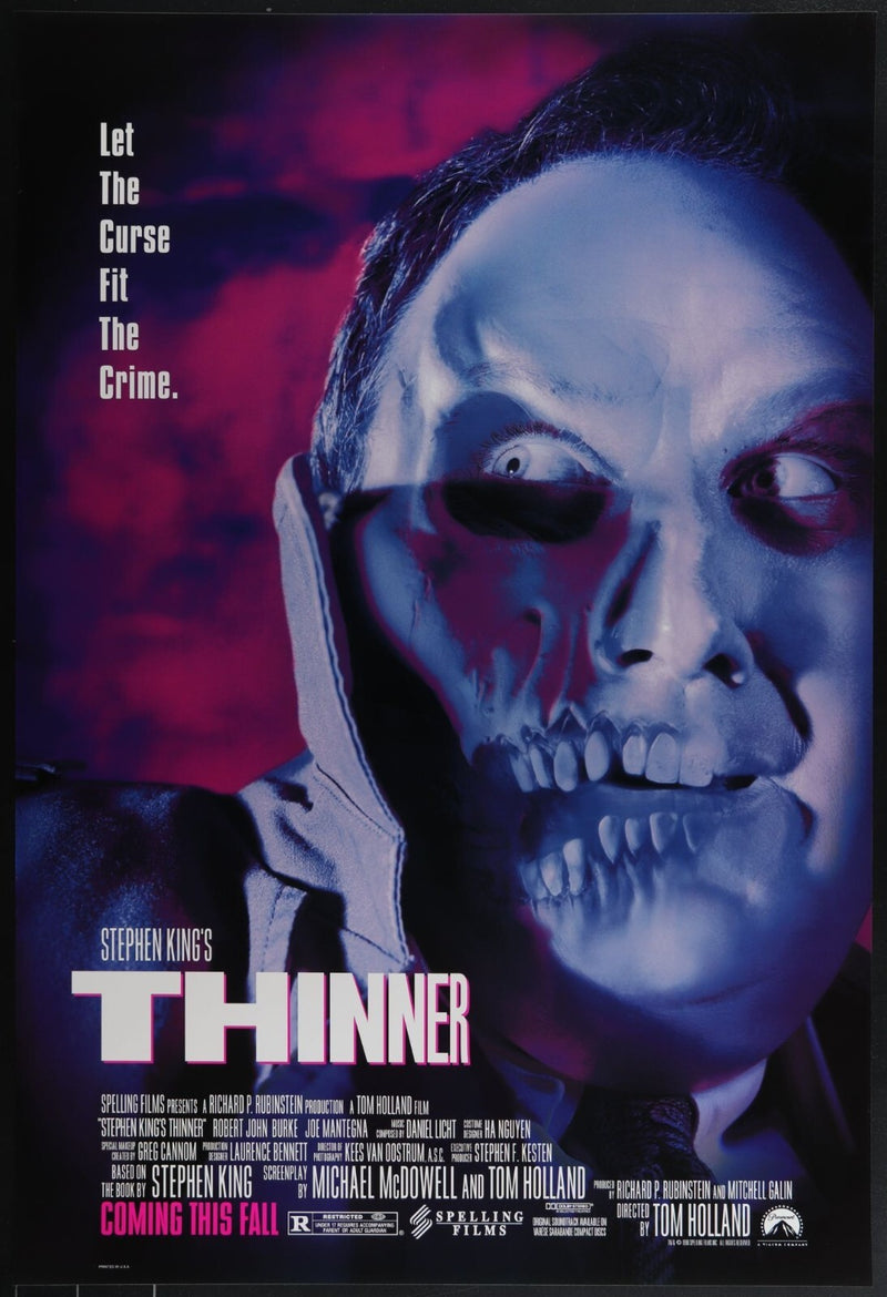 Thinner (1996) Original Movie Poster Rolled 27x40