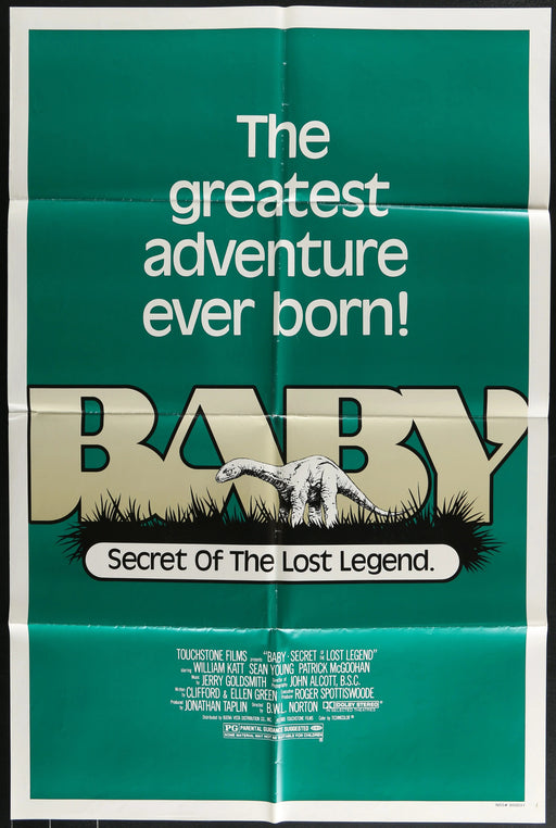 Baby: Secret of the Lost Legend (1985) Original Movie Poster Folded 27x41