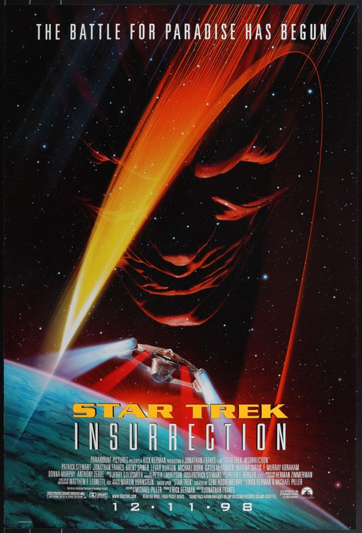Star Trek: Insurrection (1998) Original Movie Poster Rolled 27x40