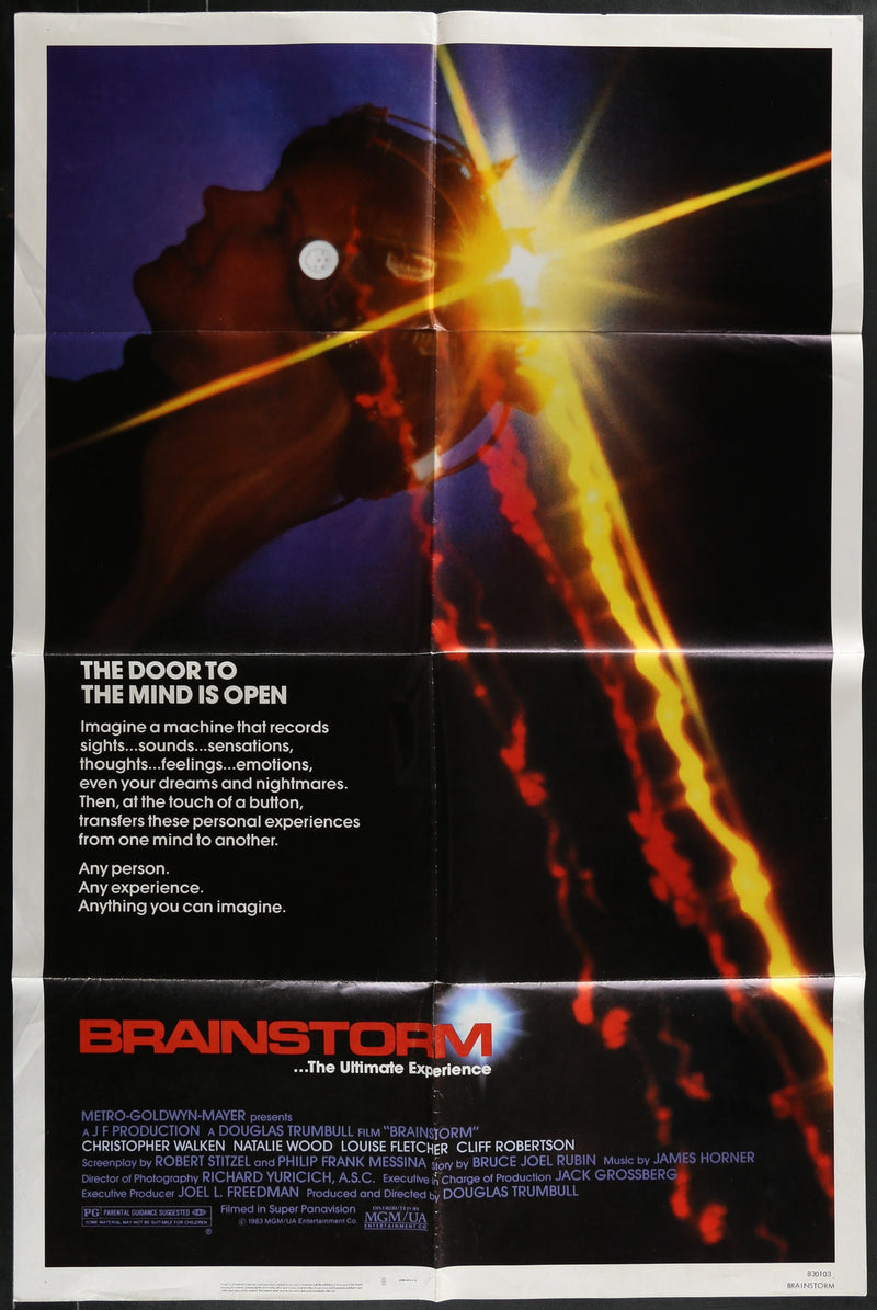 Brainstorm (1983) Original Movie Poster Folded 27x41
