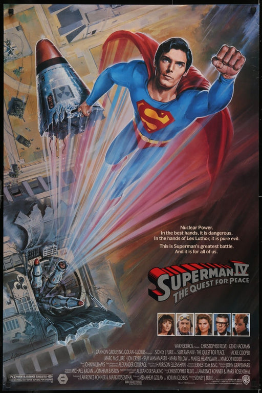 Superman IV: The Quest for Peace (1987) Original Movie Poster Rolled 27x41