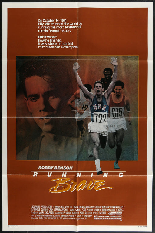 Running Brave (1983) Original Movie Poster Folded 27x41