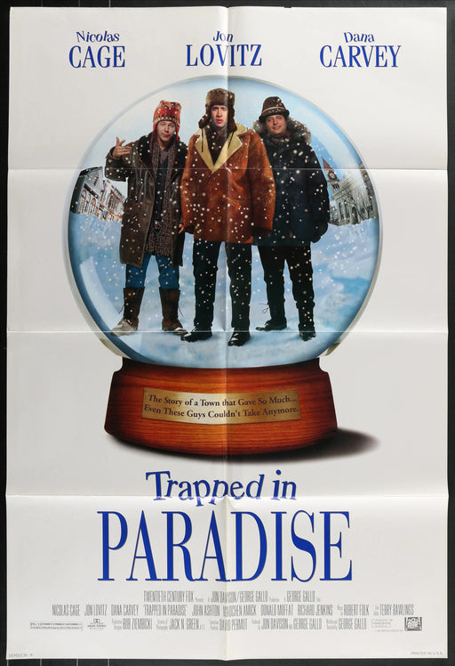 Trapped in Paradise (1994) Original Movie Poster Folded 27x40