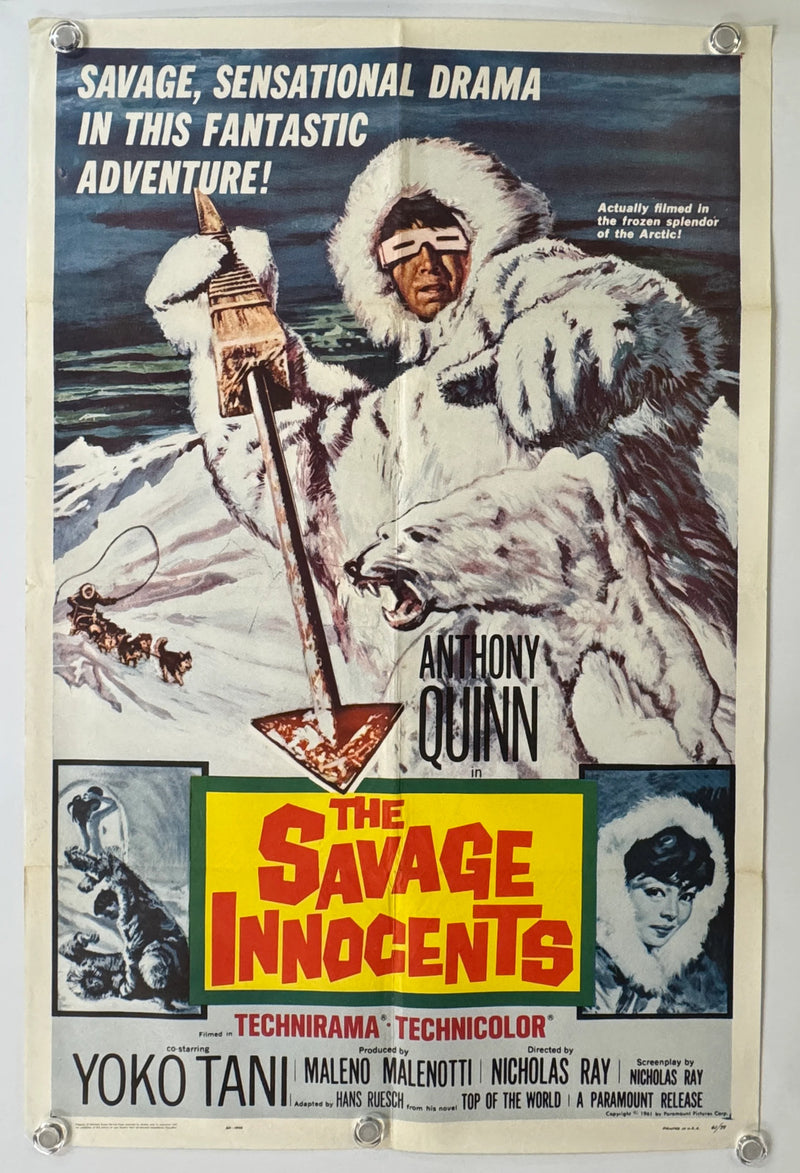 The Savage Innocents (1960) Original Movie Poster Folded 27x41