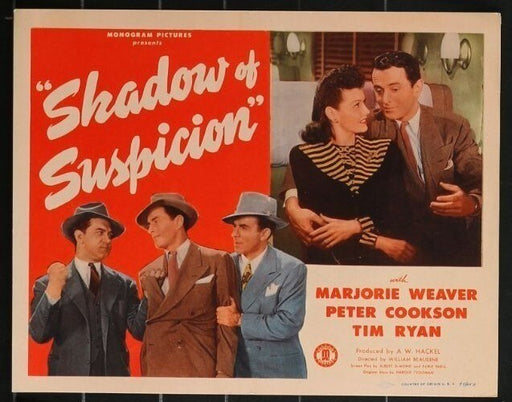 Shadow of Suspicion (1944) Original Lobby Card Movie Poster 11x14